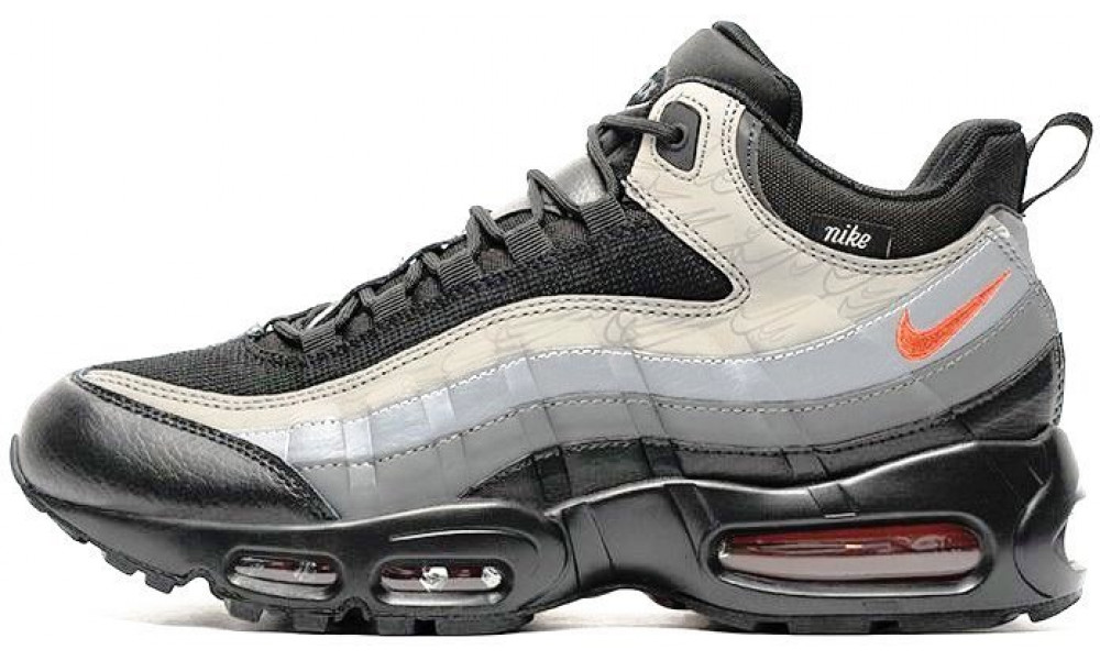 Nike Air Max 95 Sneakerboot Grey Black Red